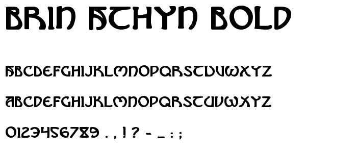 Brin Athyn Bold font